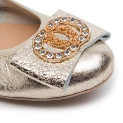 R.Polański Chaussures Basses Ballerines R.POLAŃSKI - 0943 Złoty Kryształ Or -R.Polański Soldes Magasin 0000201359808 5 sw