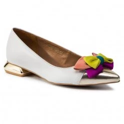 R.Polański Chaussures Basses Ballerines R.POLAŃSKI - 1008 Biały Lico/Kolorowy Blanc