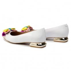 R.Polański Chaussures Basses Ballerines R.POLAŃSKI - 1008 Biały Lico/Kolorowy Blanc -R.Polański Soldes Magasin 0000201375327 03 pp