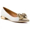 R.Polański Chaussures Basses Ballerines R.POLAŃSKI - 1008 Biały Lico/Złoty Blanc