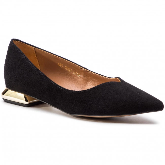 R.Polański Chaussures Basses Ballerines R.POLAŃSKI - 1006 Czarny Zamsz Noir 1 R.Polański Chaussures Basses Ballerines R.POLAŃSKI - 1006 Czarny Zamsz Noir