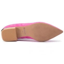 R.Polański Chaussures Basses Ballerines R.POLAŃSKI - 1006 Magnolia Zamsz Rose -R.Polański Soldes Magasin 0000201405147 03 mt