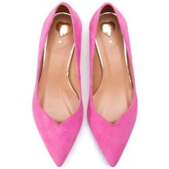 R.Polański Chaussures Basses Ballerines R.POLAŃSKI - 1006 Magnolia Zamsz Rose -R.Polański Soldes Magasin 0000201405147 05 mt