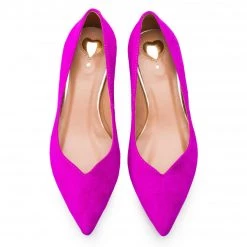 R.Polański Chaussures Basses Ballerines R.POLAŃSKI - 1006 Fuksja Zamasz/Neon Rose -R.Polański Soldes Magasin 0000201405246 05 ws