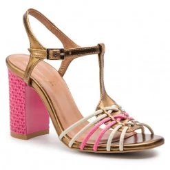 R.Polański Mules Et Sandales Sandales R.POLAŃSKI - 1012 Magnolia Multicolore, Or