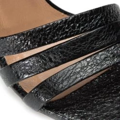 R.Polański Mules Et Sandales Sandales R.POLAŃSKI - 0931 Czarny Kryształ Noir -R.Polański Soldes Magasin 0000201464083 5 mt