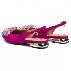 R.Polański Mules Et Sandales Sandales R.POLAŃSKI - 1015 Fuksja Zamsz Rose -R.Polański Soldes Magasin 0000201542545 03 dp 1