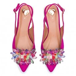 R.Polański Mules Et Sandales Sandales R.POLAŃSKI - 1015 Fuksja Zamsz Rose -R.Polański Soldes Magasin 0000201542545 07 dp 1