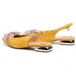 R.Polański Mules Et Sandales Sandales R.POLAŃSKI - 1015 Żółty Zamsz Jaune -R.Polański Soldes Magasin 0000201592397 03 ek