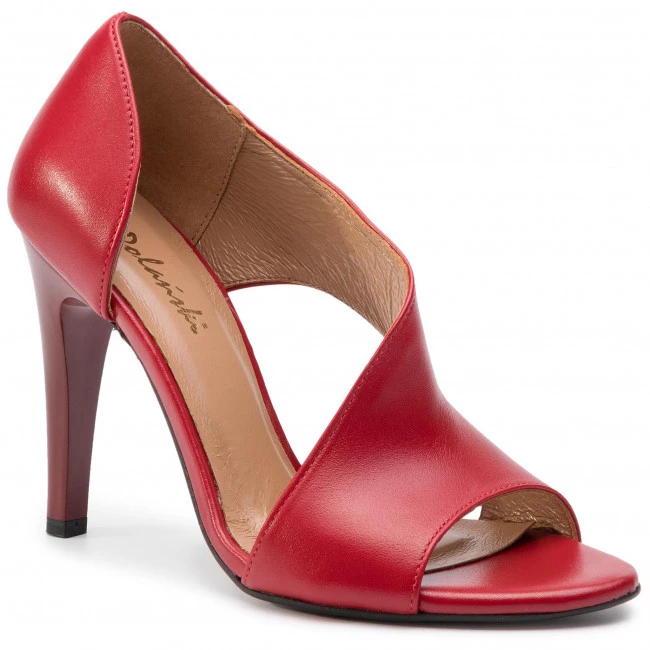 R.Polański Mules Et Sandales Sandales R.POLAŃSKI - 0720 Czerwony Lico Rouge 1 R.Polański Mules Et Sandales Sandales R.POLAŃSKI - 0720 Czerwony Lico Rouge