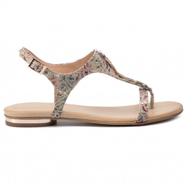 R.Polański Mules Et Sandales Sandales R.POLAŃSKI - 0826 Złoty Kwiaty Or 2 R.Polański Mules Et Sandales Sandales R.POLAŃSKI - 0826 Złoty Kwiaty Or – Image 2