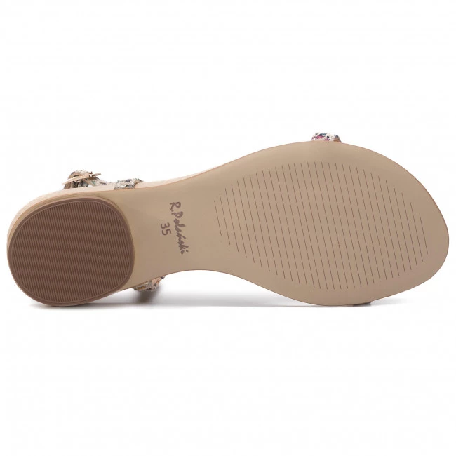 R.Polański Mules Et Sandales Sandales R.POLAŃSKI - 0826 Złoty Kwiaty Or 4 R.Polański Mules Et Sandales Sandales R.POLAŃSKI - 0826 Złoty Kwiaty Or – Image 4