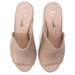 R.Polański Mules Et Sandales Mules / Sandales De Bain R.POLAŃSKI - 0936 Różowy Lico Rose -R.Polański Soldes Magasin 0000201701409 07 mg