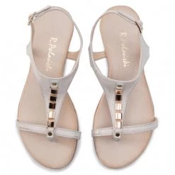 R.Polański Mules Et Sandales Sandales R.POLAŃSKI - 0826 Złoty Przecierany Or -R.Polański Soldes Magasin 0000206252173 04 pc