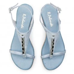 R.Polański Mules Et Sandales Sandales R.POLAŃSKI - 0826 Błękit Przecierany Bleu 10 R.Polański Mules Et Sandales Sandales R.POLAŃSKI - 0826 Błękit Przecierany Bleu -R.Polański Soldes Magasin 0000206268938 05 mg