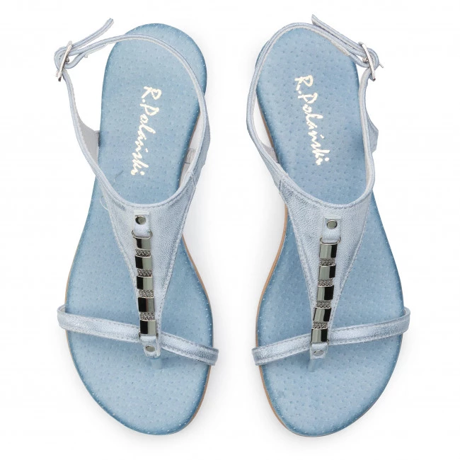 R.Polański Mules Et Sandales Sandales R.POLAŃSKI - 0826 Błękit Przecierany Bleu 5 R.Polański Mules Et Sandales Sandales R.POLAŃSKI - 0826 Błękit Przecierany Bleu – Image 5