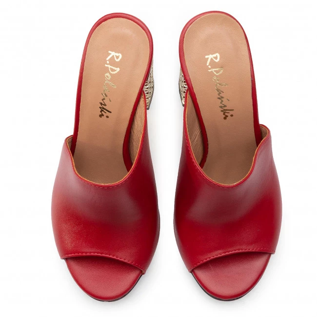 R.Polański Mules Et Sandales Mules / Sandales De Bain R.POLAŃSKI - 0936 Czerwony Lico Rouge 5 R.Polański Mules Et Sandales Mules / Sandales De Bain R.POLAŃSKI - 0936 Czerwony Lico Rouge – Image 5