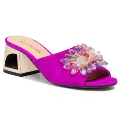 R.Polański Mules Et Sandales Mules / Sandales De Bain R.POLAŃSKI - 1021 Fuksja Zamsz Violet