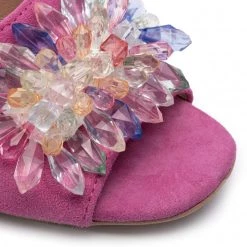 R.Polański Mules Et Sandales Mules / Sandales De Bain R.POLAŃSKI - 1021 Magnolia Zamsz Rose -R.Polański Soldes Magasin 0000206315625 5 ks