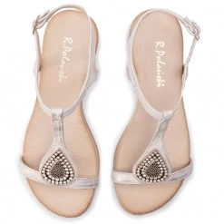 R.Polański Mules Et Sandales Sandales R.POLAŃSKI - 1023 Złoty Przecierany Or -R.Polański Soldes Magasin 0000206315700 7 ks