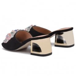 R.Polański Mules Et Sandales Mules / Sandales De Bain R.POLAŃSKI - 1021 Czarny Zamsz Noir -R.Polański Soldes Magasin 0000206317506 3 kb