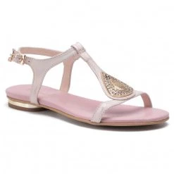 R.Polański Mules Et Sandales Sandales R.POLAŃSKI - 1023 Rózowy Przecierany Rose