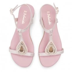 R.Polański Mules Et Sandales Sandales R.POLAŃSKI - 1023 Rózowy Przecierany Rose -R.Polański Soldes Magasin 0000206331298 05 ts