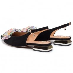 R.Polański Mules Et Sandales Sandales R.POLAŃSKI - 1015 Czarny Zamsz Noir -R.Polański Soldes Magasin 0000206340313 03 ap