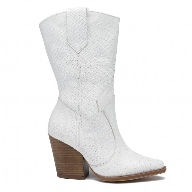 R.Polański Bottes Et Autres Bottes R.POLAŃSKI - 0994 Biały/Lico Crocco Blanc 2 R.Polański Bottes Et Autres Bottes R.POLAŃSKI - 0994 Biały/Lico Crocco Blanc – Image 2