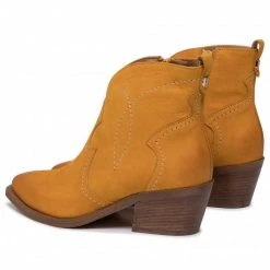R.Polański Bottes Et Autres Bottines R.POLAŃSKI - 1024 Żółty Nubuk Jaune -R.Polański Soldes Magasin 0000206373434 05 dp