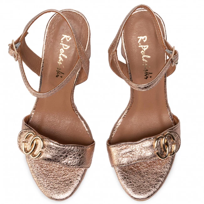 R.Polański Mules Et Sandales Sandales R.POLAŃSKI - 0874 Szampański Kryształ Or 5 R.Polański Mules Et Sandales Sandales R.POLAŃSKI - 0874 Szampański Kryształ Or – Image 5