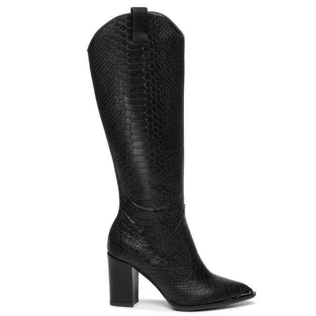 R.Polański Bottes Et Autres Bottes R.POLAŃSKI - 1030 Czarny Lico Croko Noir 2 R.Polański Bottes Et Autres Bottes R.POLAŃSKI - 1030 Czarny Lico Croko Noir – Image 2