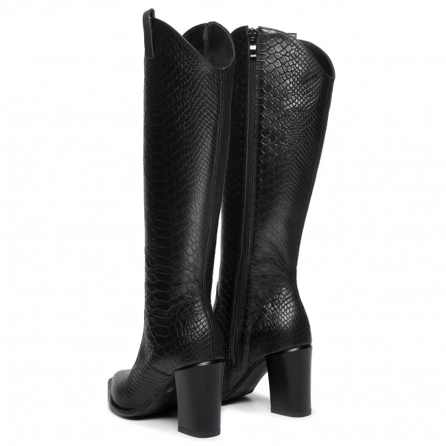 R.Polański Bottes Et Autres Bottes R.POLAŃSKI - 1030 Czarny Lico Croko Noir 3 R.Polański Bottes Et Autres Bottes R.POLAŃSKI - 1030 Czarny Lico Croko Noir – Image 3