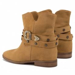 R.Polański Bottes Et Autres Bottines R.POLAŃSKI - 1027 Camel Zamsz Marron -R.Polański Soldes Magasin 0000206440488 04 kb