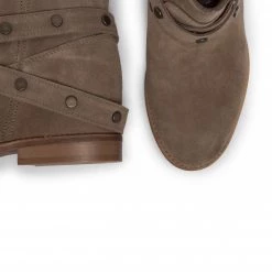 R.Polański Bottes Et Autres Bottines R.POLAŃSKI - 1027 Taupe Zamsz 474 Gris -R.Polański Soldes Magasin 0000206460783 05 mg