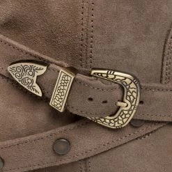 R.Polański Bottes Et Autres Bottines R.POLAŃSKI - 1027 Taupe Zamsz 474 Gris -R.Polański Soldes Magasin 0000206460783 07 mg