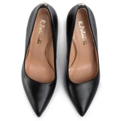 R.Polański Chaussures Basses Talons Aiguilles R.POLAŃSKI - 0808 Czarny Lico/Złoty Noir -R.Polański Soldes Magasin 0000206480095 05 mt