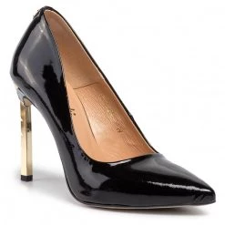 R.Polański Chaussures Basses Talons Aiguilles R.POLAŃSKI - 0808 Czany Lakier Noir