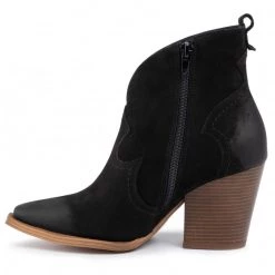 R.Polański Bottes Et Autres Bottines R.POLAŃSKI - 0987 Czarny Nubuk Noir -R.Polański Soldes Magasin 0000206497246 03 pa