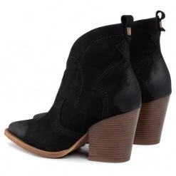 R.Polański Bottes Et Autres Bottines R.POLAŃSKI - 0987 Czarny Nubuk Noir -R.Polański Soldes Magasin 0000206497246 04 pa