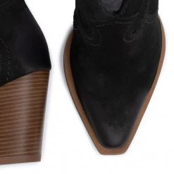 R.Polański Bottes Et Autres Bottines R.POLAŃSKI - 0987 Czarny Nubuk Noir -R.Polański Soldes Magasin 0000206497246 05 pa