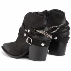 R.Polański Bottes Et Autres Bottines R.POLAŃSKI - 1033 Czarny Nubuk Noir -R.Polański Soldes Magasin 0000206501899 03 pc