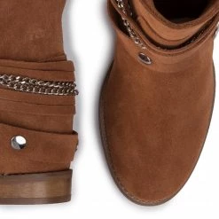 R.Polański Bottes Et Autres Bottines R.POLAŃSKI - 1035 Rudy Zamsz 36 Marron -R.Polański Soldes Magasin 0000206535580 05 kb