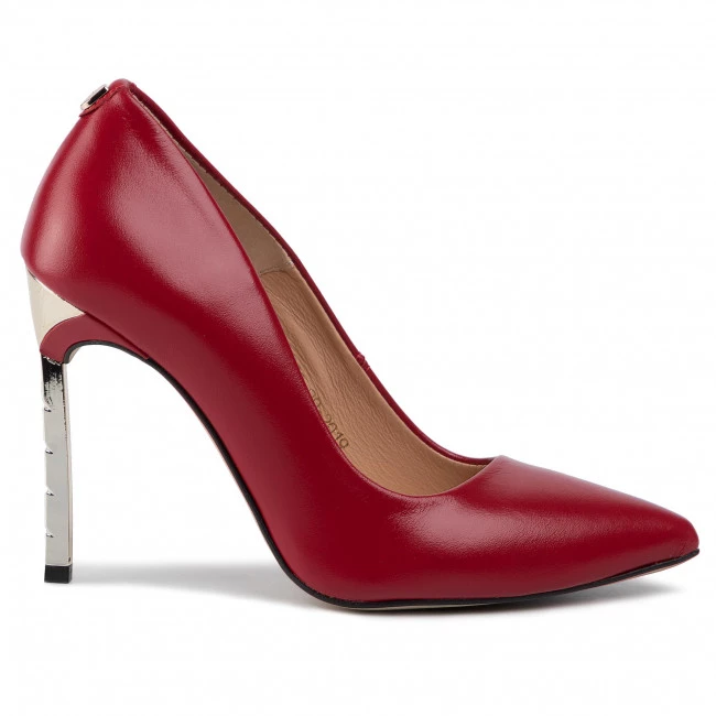 R.Polański Chaussures Basses Talons Aiguilles R.POLAŃSKI - 0808 Czerwony Lico Rouge 2 R.Polański Chaussures Basses Talons Aiguilles R.POLAŃSKI - 0808 Czerwony Lico Rouge – Image 2