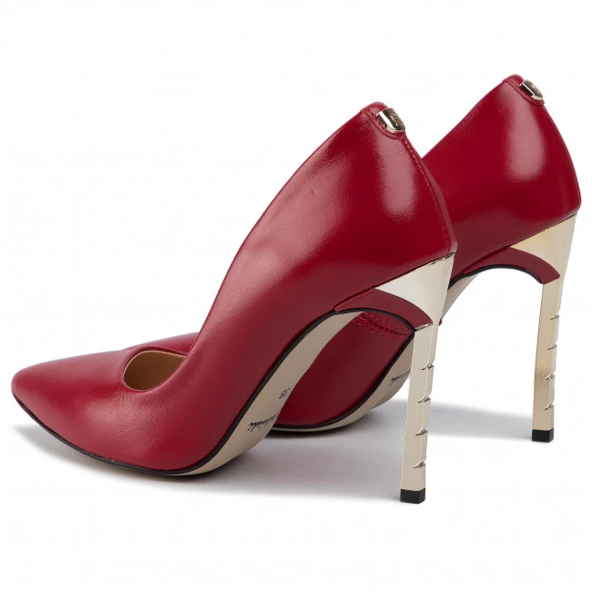 R.Polański Chaussures Basses Talons Aiguilles R.POLAŃSKI - 0808 Czerwony Lico Rouge 3 R.Polański Chaussures Basses Talons Aiguilles R.POLAŃSKI - 0808 Czerwony Lico Rouge – Image 3