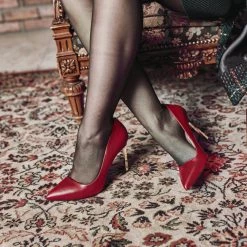 R.Polański Chaussures Basses Talons Aiguilles R.POLAŃSKI - 0808 Czerwony Lico Rouge 11 R.Polański Chaussures Basses Talons Aiguilles R.POLAŃSKI - 0808 Czerwony Lico Rouge -R.Polański Soldes Magasin 0000206564153 5