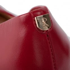 R.Polański Chaussures Basses Talons Aiguilles R.POLAŃSKI - 0808 Czerwony Lico Złoty Rouge -R.Polański Soldes Magasin 0000206564313 06 mn