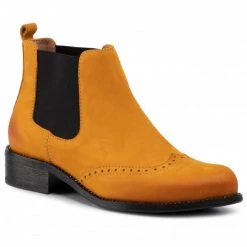 R.Polański Bottes Et Autres Bottines Chelsea R.POLAŃSKI - 0952 Żółty Nubuk Jaune