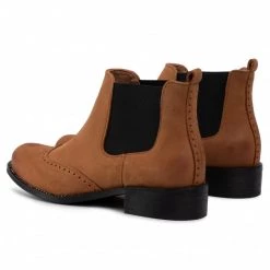 R.Polański Bottes Et Autres Bottines Chelsea R.POLAŃSKI - 0952 Rudy C Nubuck Marron -R.Polański Soldes Magasin 0000206637727 04 pa