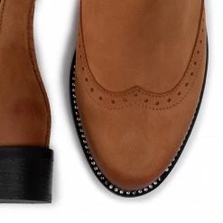 R.Polański Bottes Et Autres Bottines Chelsea R.POLAŃSKI - 0952 Rudy C Nubuck Marron -R.Polański Soldes Magasin 0000206637727 05 pa